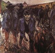 The worker on the way home Edvard Munch